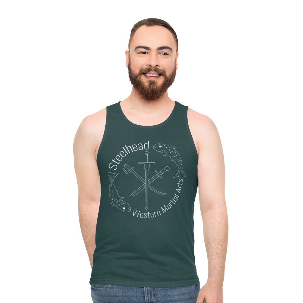 Steelhead Logo Gray Unisex Tank Top