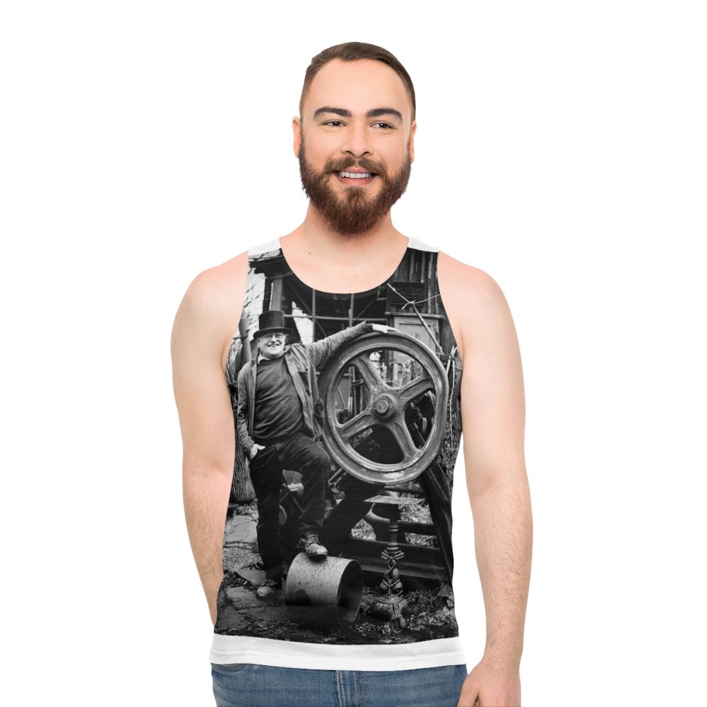 Steeplejack Fred Dibnah Unisex Tank Top