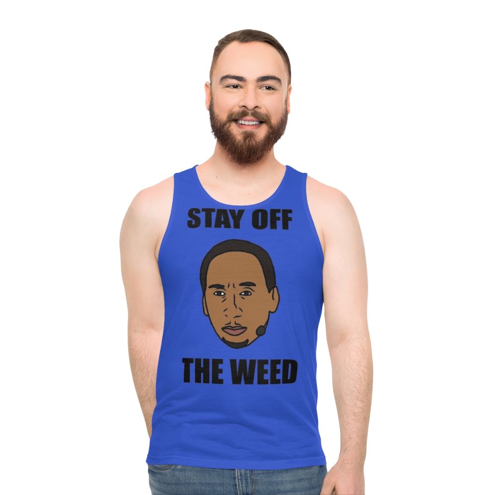 Stephen A Smith "Stay Off The Weed" Unisex Tank Top