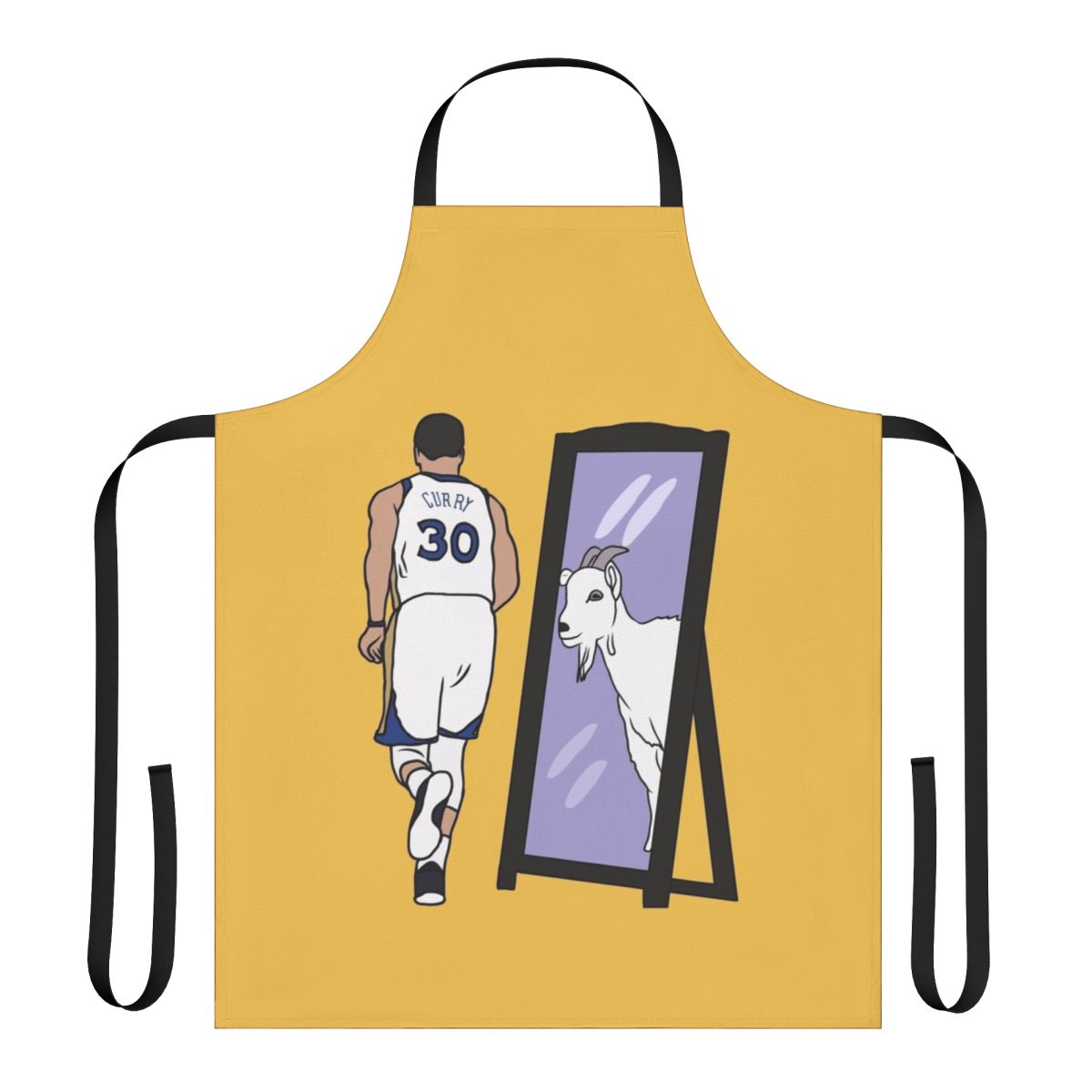 Stephen Curry Inspired Basketball Apron with Goat Graphic
