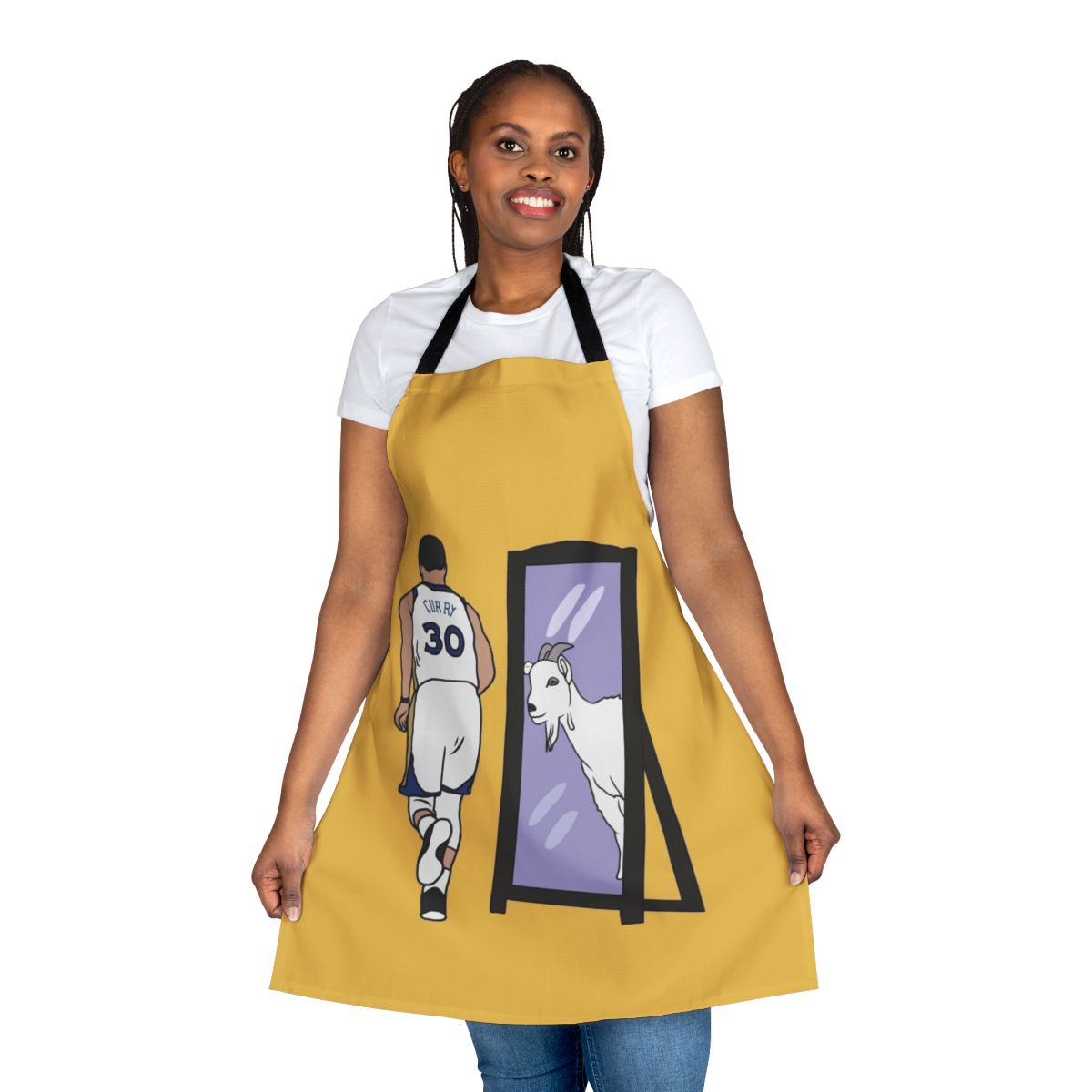 Stephen Curry Inspired Basketball Apron with Goat Graphic