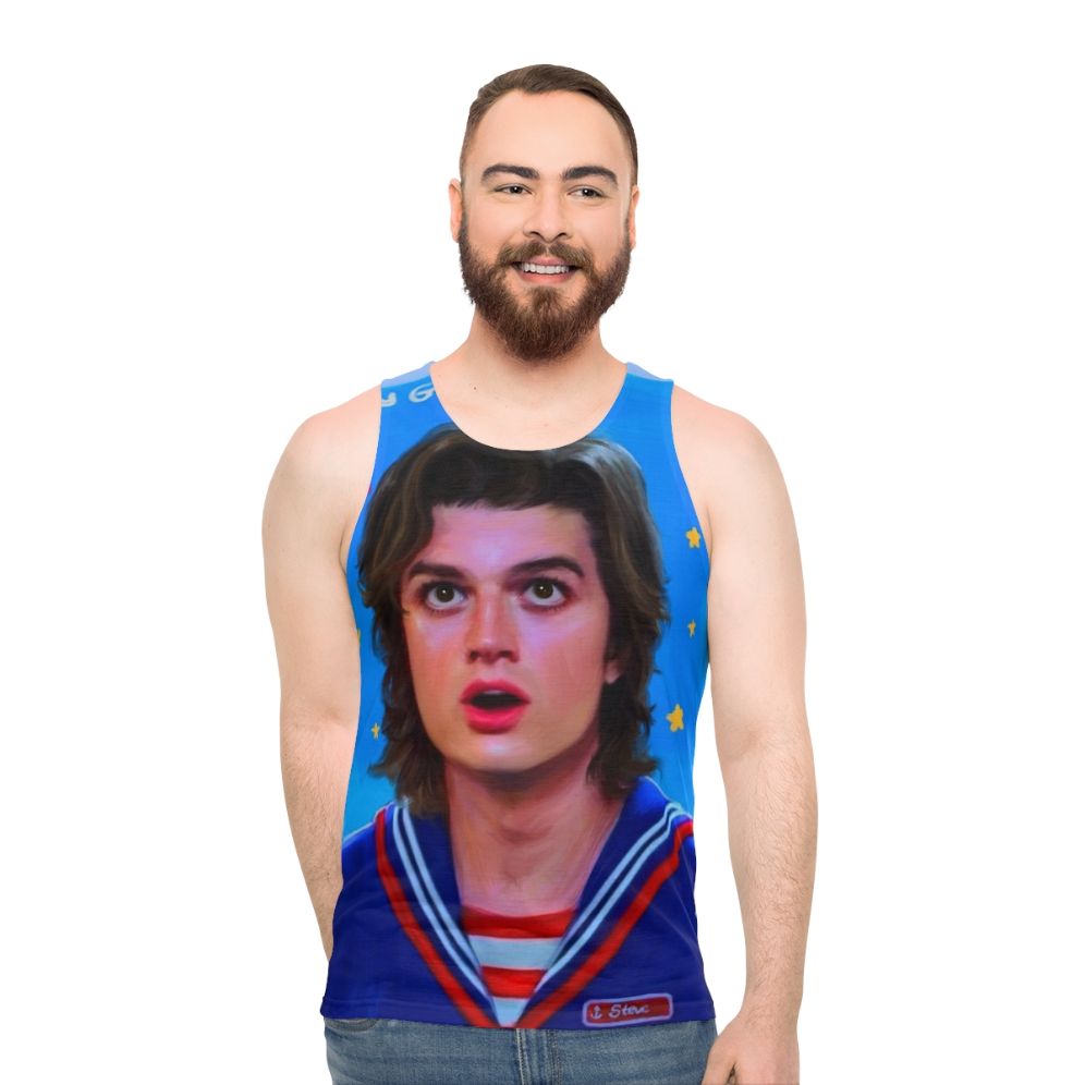 Steve Harrington Unisex Stranger Things Fanart Tank Top