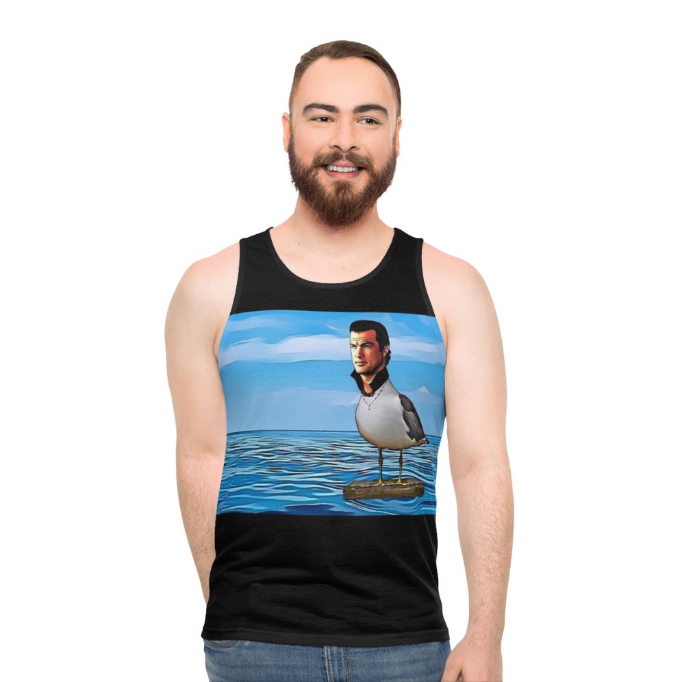 Steven Seagull at Sea Unisex Tank Top