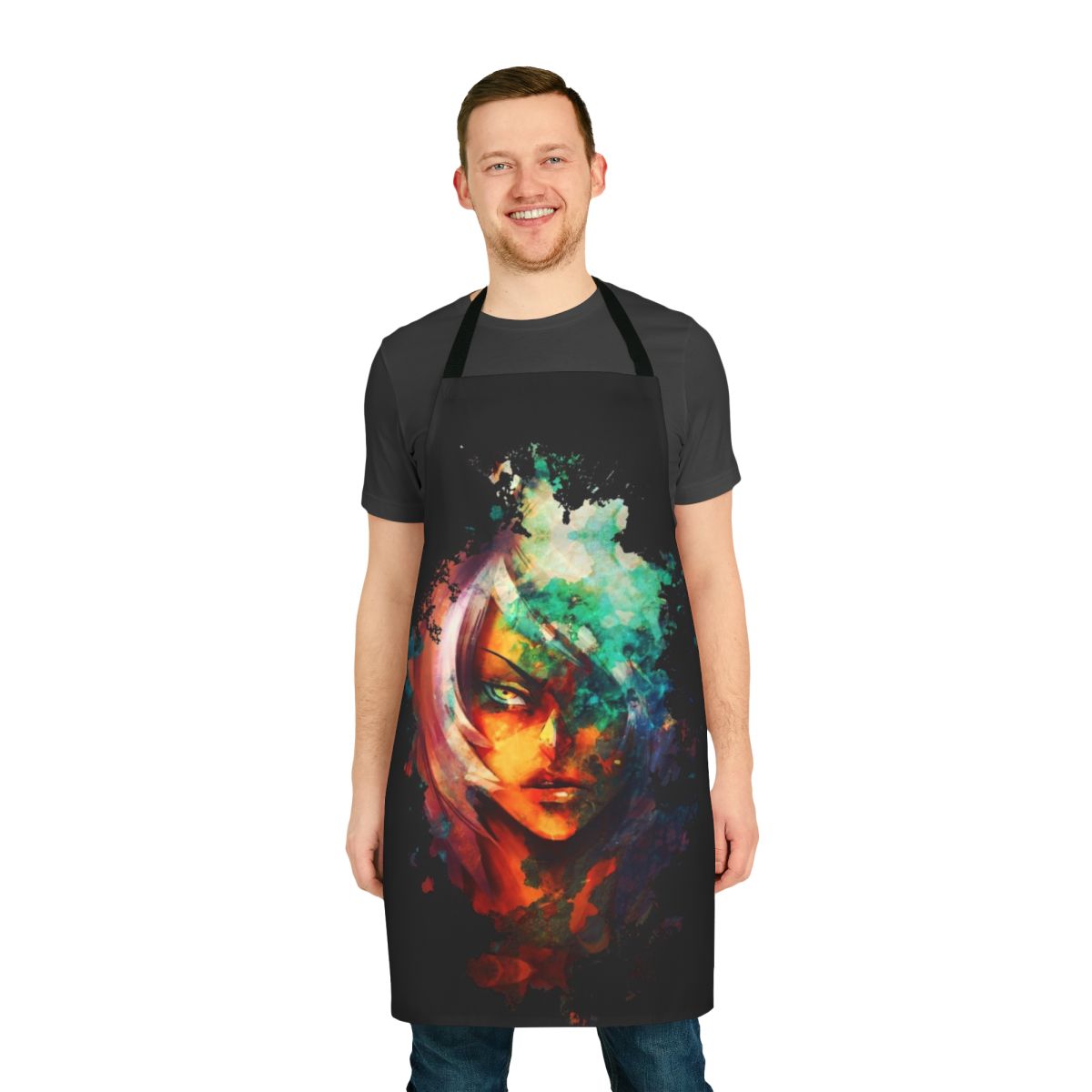 Jasper Corruption Apron featuring a corrupted gem design inspired by the Steven Universe TV series