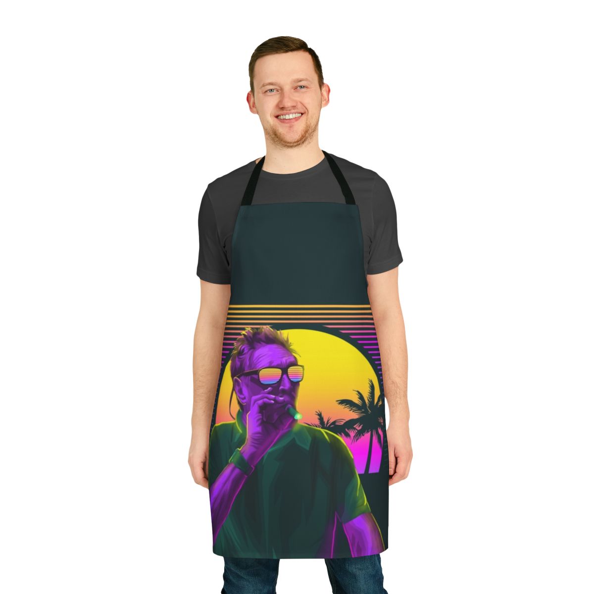 Stogie Inspired Apron Featuring John McAfee's Iconic Persona