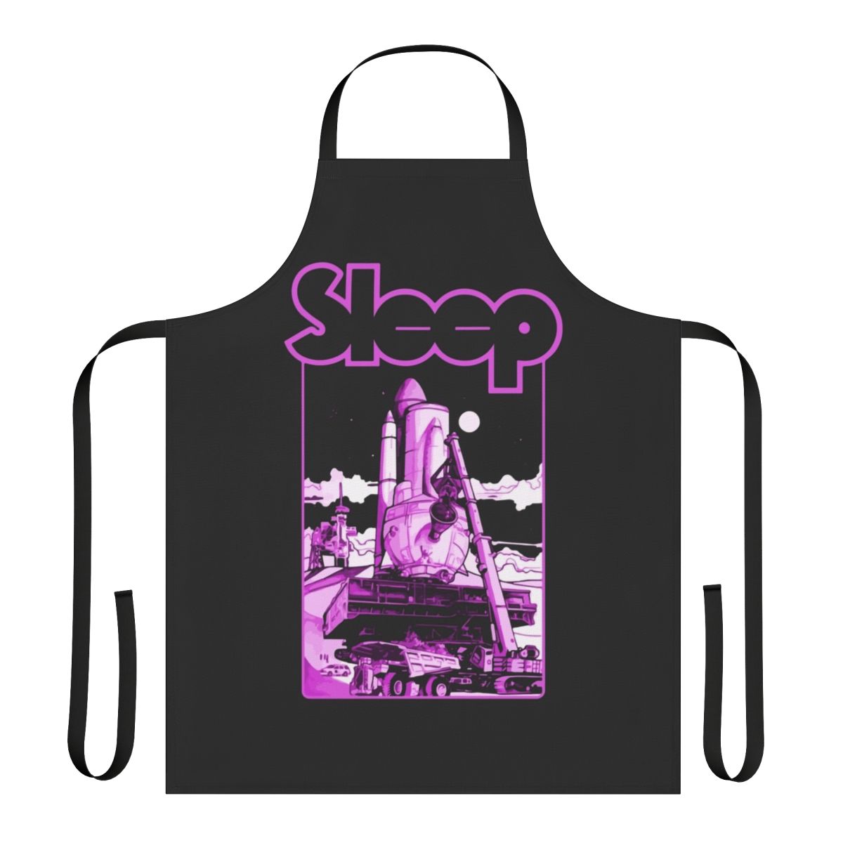 Stoner metal band-inspired apron with the Sleep band's iconic album art and imagery