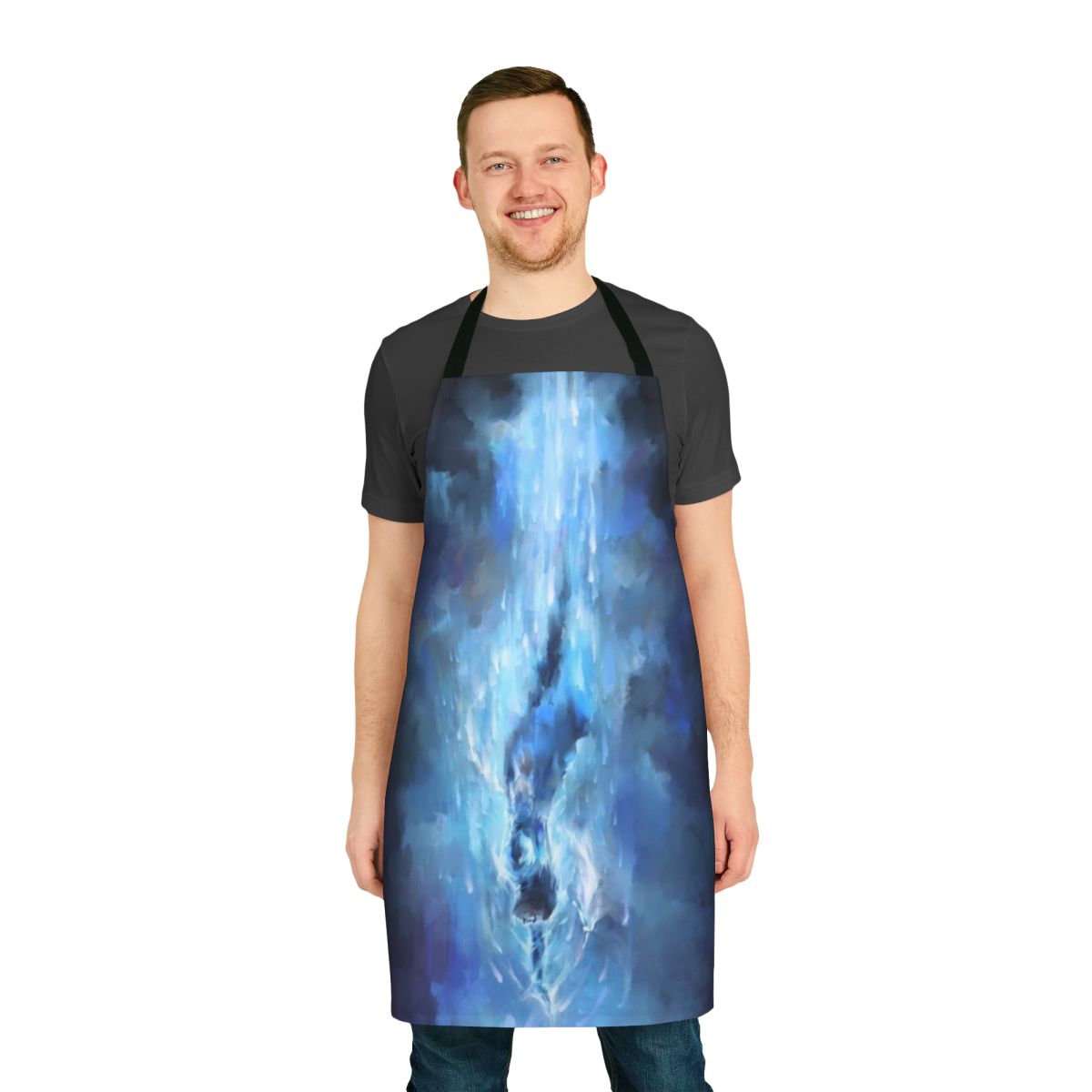Stormlight Archive inspired apron featuring Kaladin Stormblessed and Syl