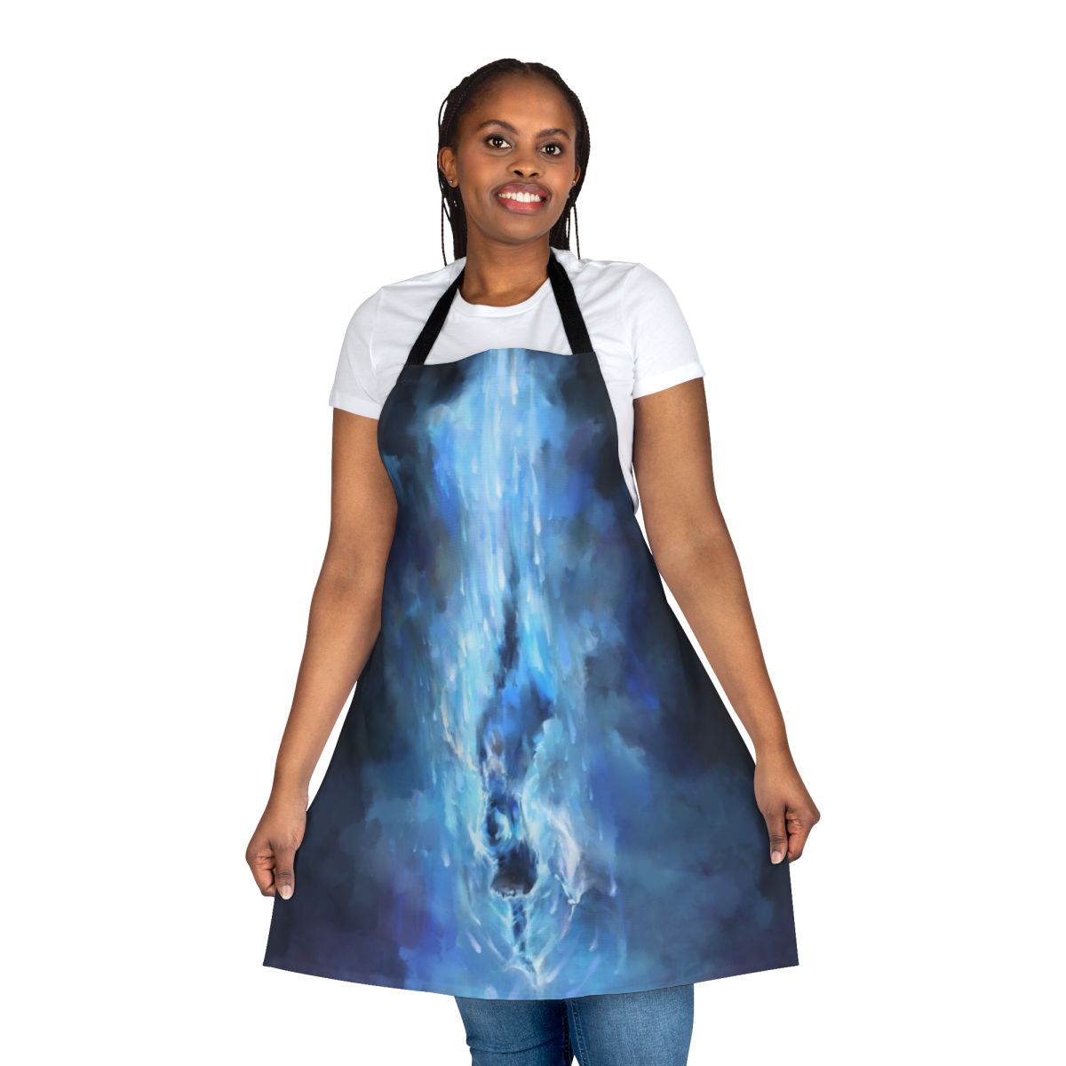 Stormlight Archive inspired apron featuring Kaladin Stormblessed and Syl