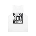 Straight Outta Trumpton unisex tank top featuring a vintage 1960s British TV show inspired design