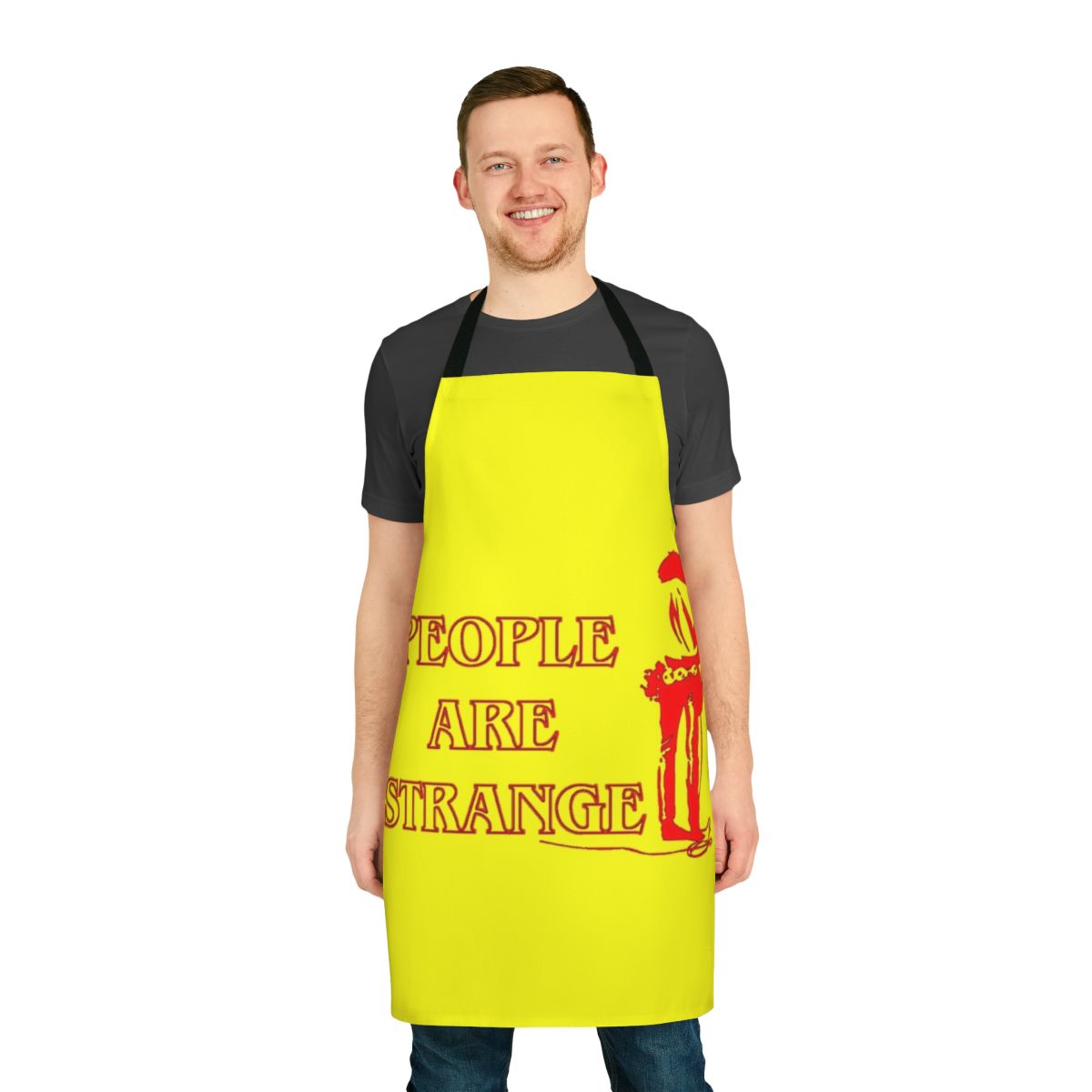 Spooky and unique apron inspired by The Doors and Stranger Things