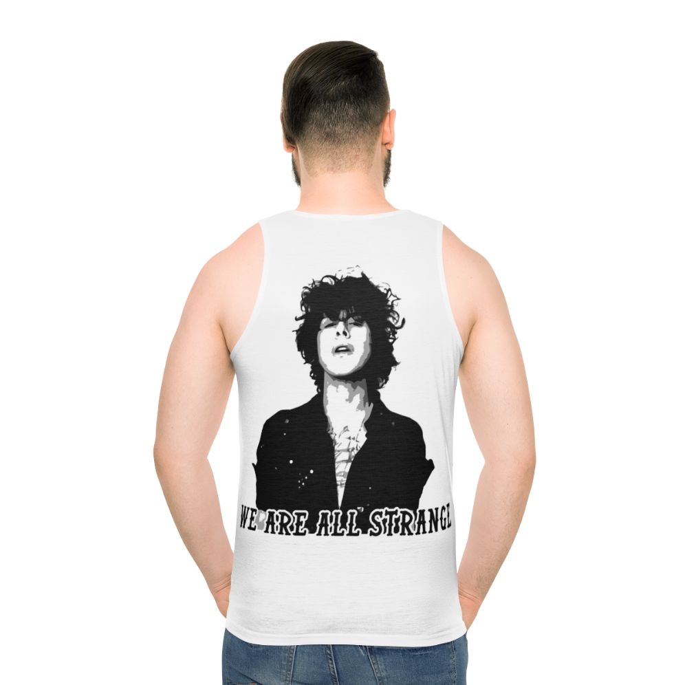 Strange Unisex Tank Top with Portrait of Singer-Songwriter Laura Pergolizzi