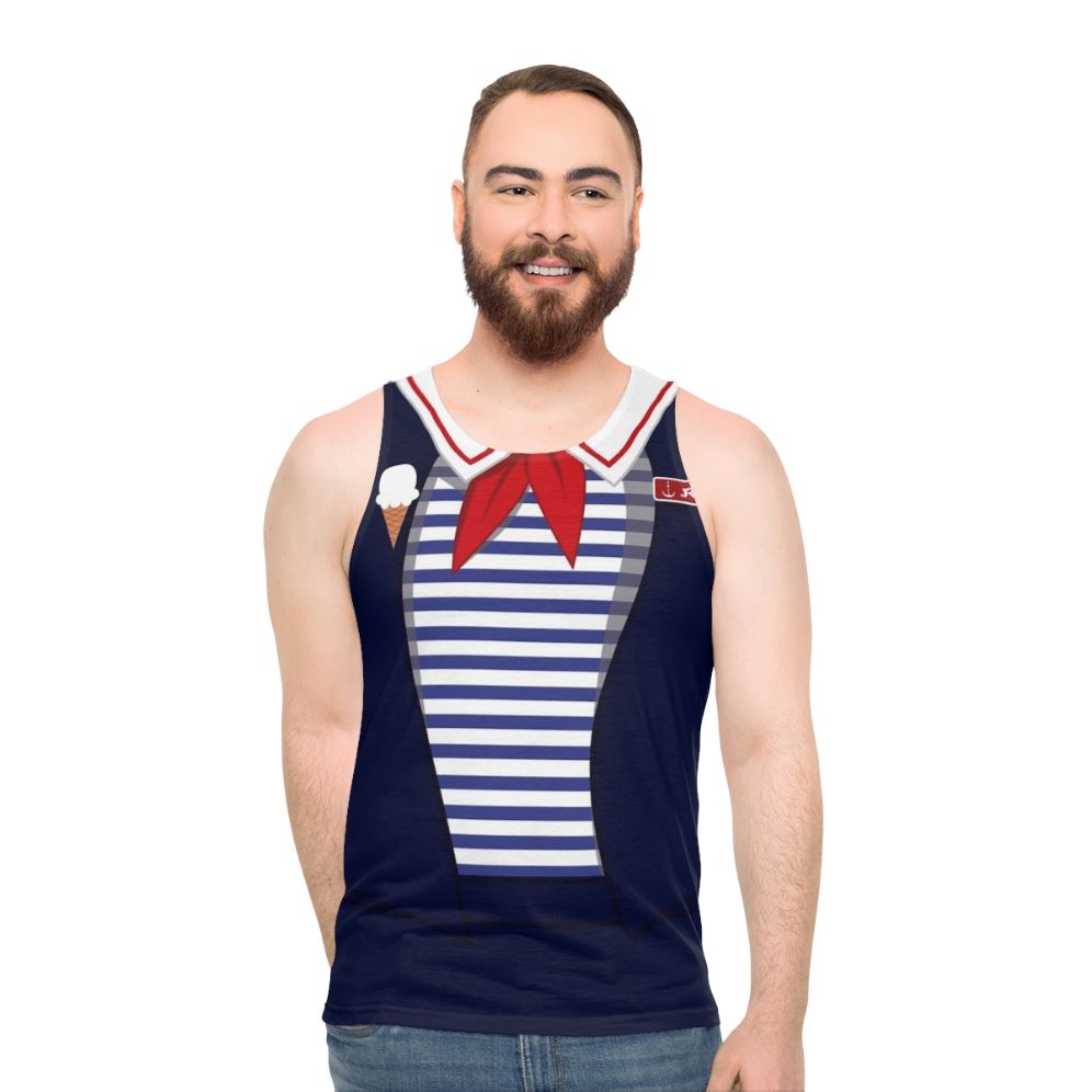 Stranger Things 3 Robin Ahoy Uniform Unisex Tank Top