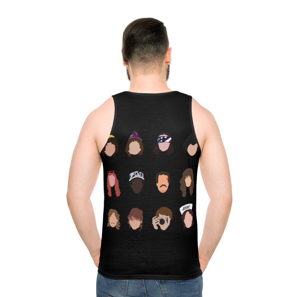 Unisex Stranger Things 3 tank top with retro fan art design
