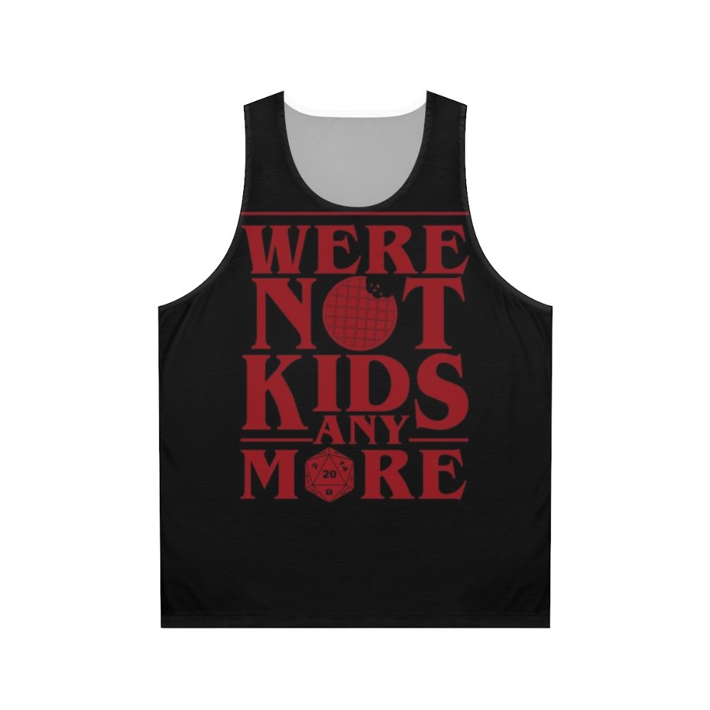 Stranger Things 3 'We're Not Kids Anymore' Red Unisex Tank Top