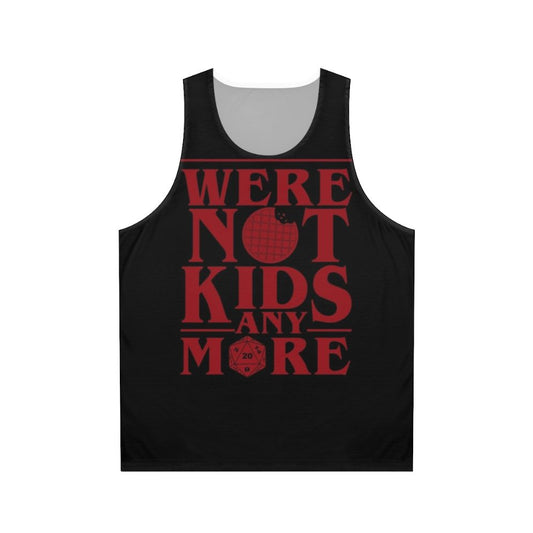 Stranger Things 3 'We're Not Kids Anymore' Red Unisex Tank Top