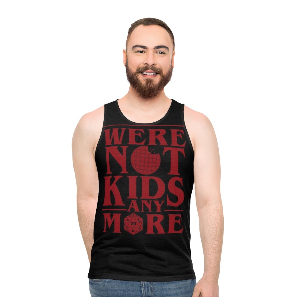 Stranger Things 3 'We're Not Kids Anymore' Red Unisex Tank Top