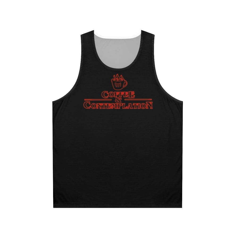 Stranger Things Coffee and Contemplation Unisex Tank Top