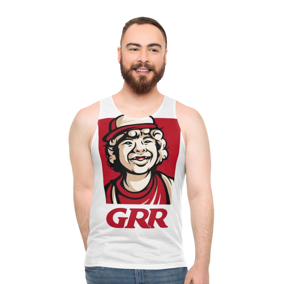 Stranger Things Dustin 'Grr' Parody Unisex Tank Top