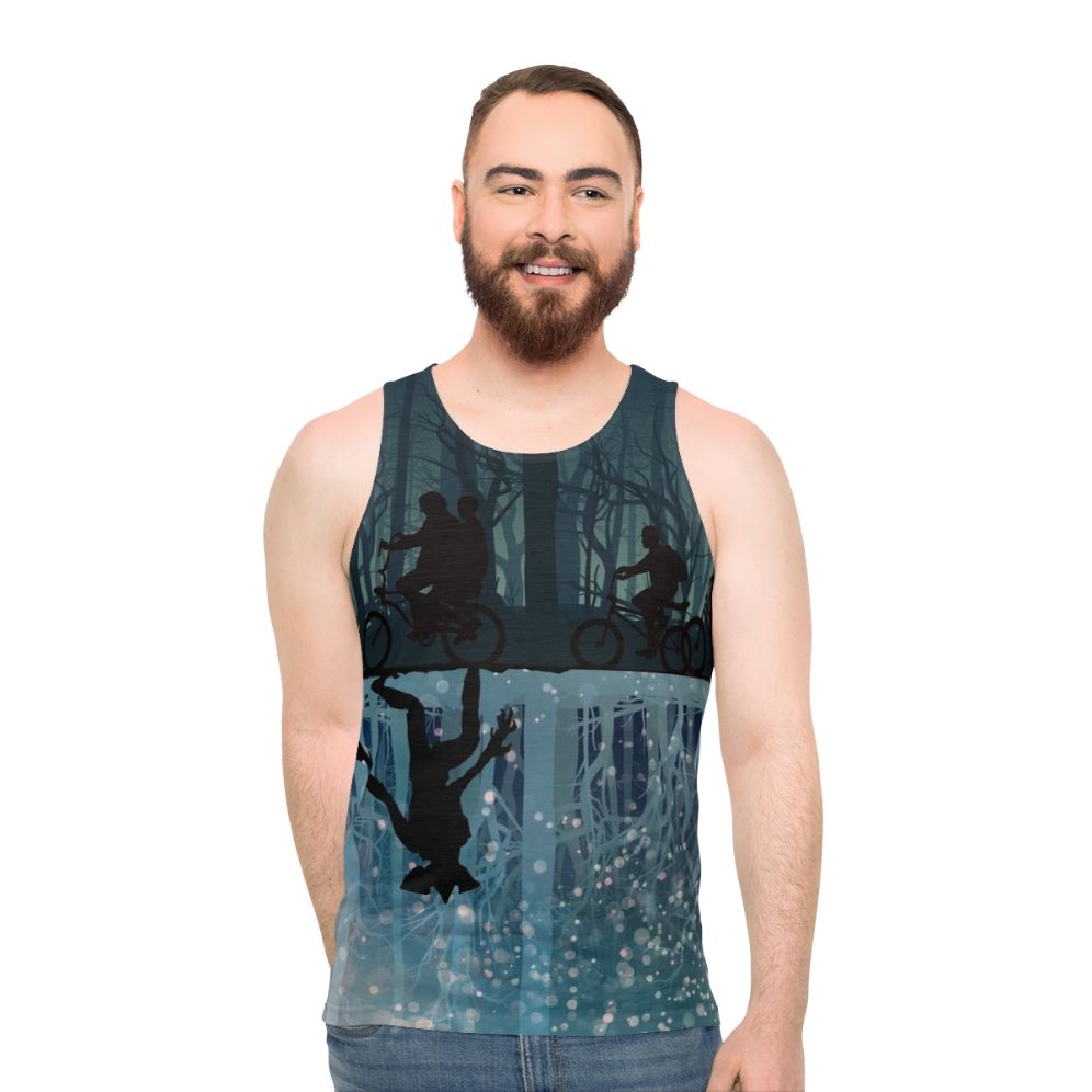 Stranger Things inspired unisex tank top with Eleven graphic design