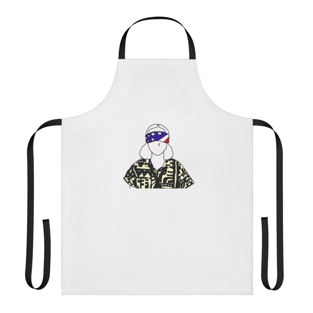 Stranger Things Eleven inspired patriotic apron for July 4th celebrations