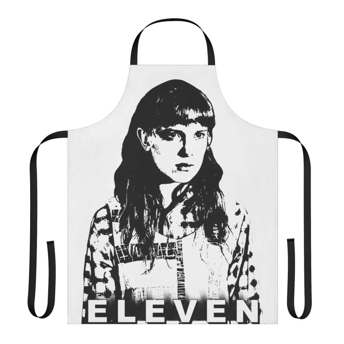 Apron featuring the character Eleven from the Netflix series Stranger Things