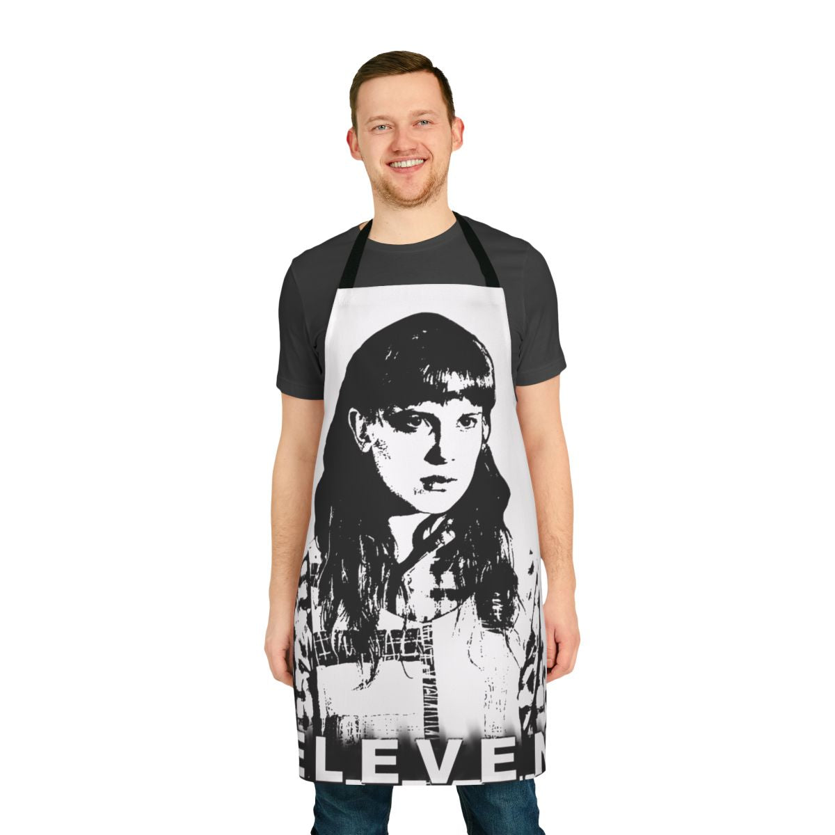 Apron featuring the character Eleven from the Netflix series Stranger Things