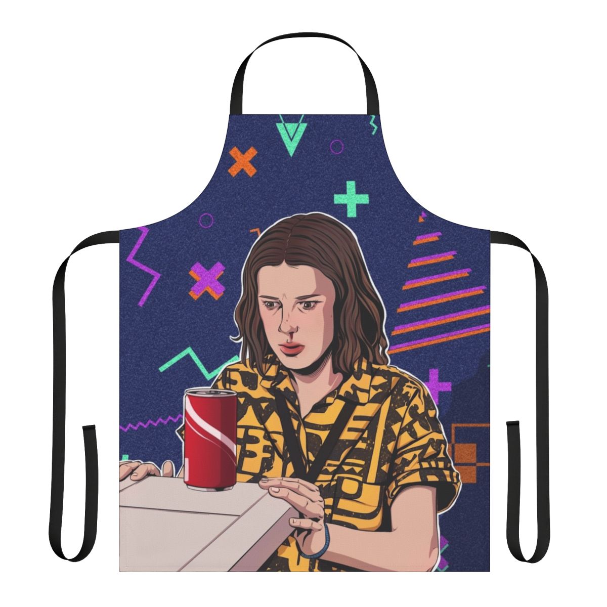 Stranger Things Eleven Inspired Apron with Fanart Design