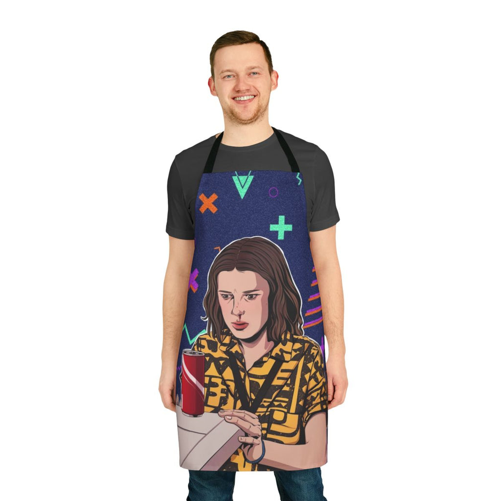 Stranger Things Eleven Inspired Apron with Fanart Design