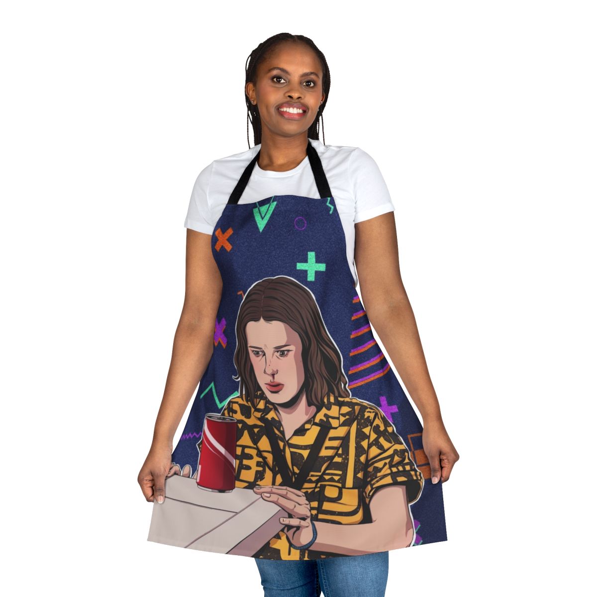 Stranger Things Eleven Inspired Apron with Fanart Design