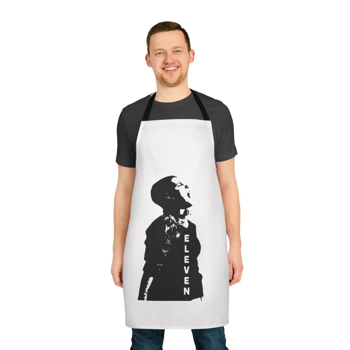 Apron featuring the character Eleven from the Netflix series Stranger Things