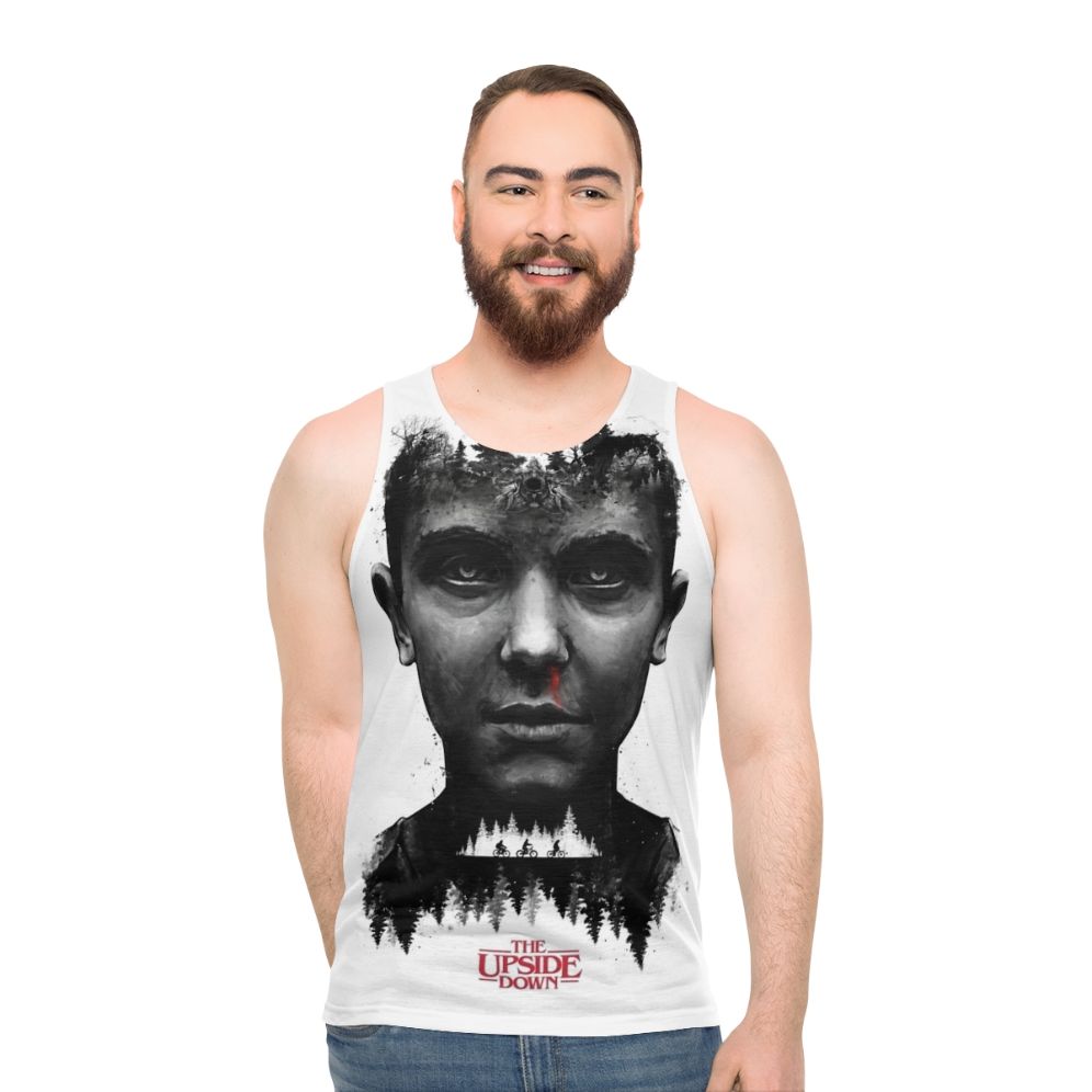 Stranger Things Eleven Inspired Tribute Painting Art Unisex Tank Top