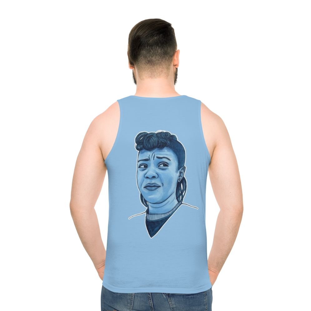 Stranger Things Erica Sinclair Unisex Blue Portrait Tank Top
