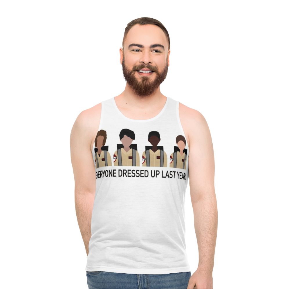 Stranger Things Ghostbusters Upside Down Unisex Tank Top