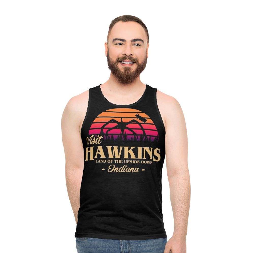 Stranger Things Hawkins Retro Unisex Tank Top