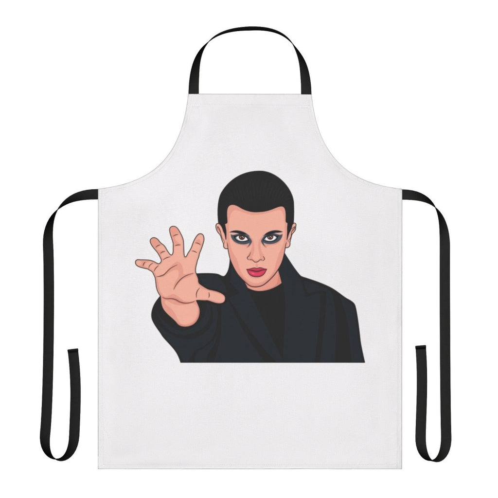 Stranger Things Inspired 80s Retro Apron featuring the character Eleven