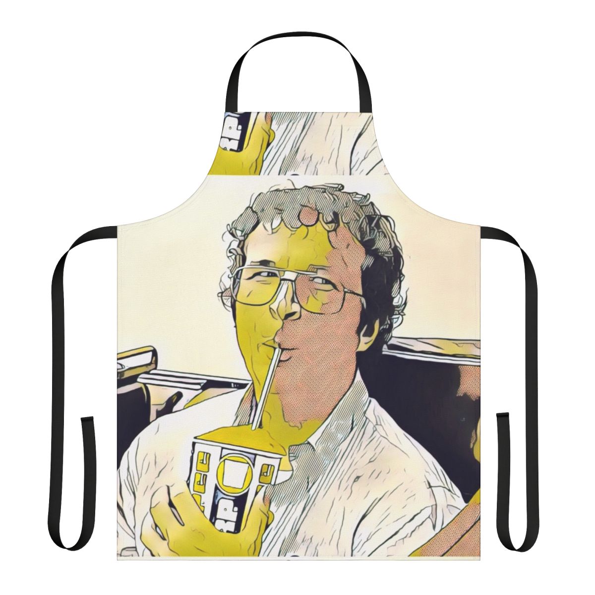 "Stranger Things Inspired Alexei Slurpee Apron with Cherry Slurpee Design"