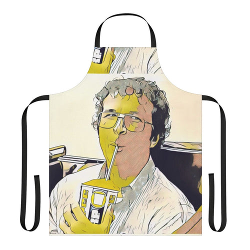 "Stranger Things Inspired Alexei Slurpee Apron with Cherry Slurpee Design"