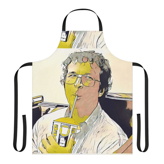 "Stranger Things Inspired Alexei Slurpee Apron with Cherry Slurpee Design"