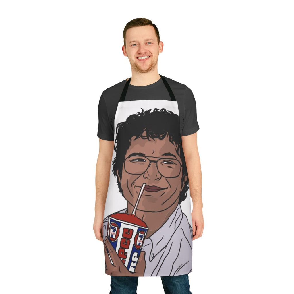 Stranger Things inspired apron featuring Alexi Smirnoff character