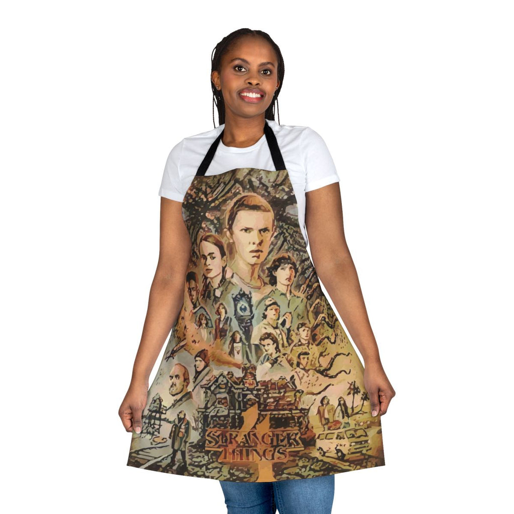 Stranger Things themed apron with Eleven design