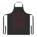 Stranger Things-inspired apron featuring the characters from the Netflix series