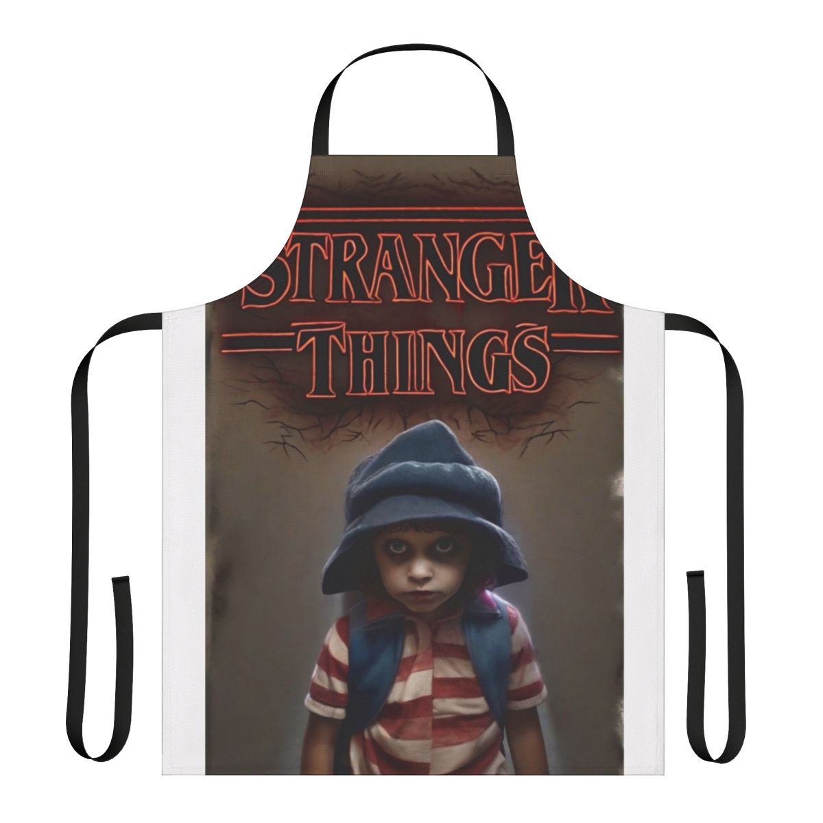 Stranger Things Inspired Apron with Unique Fan Art Design