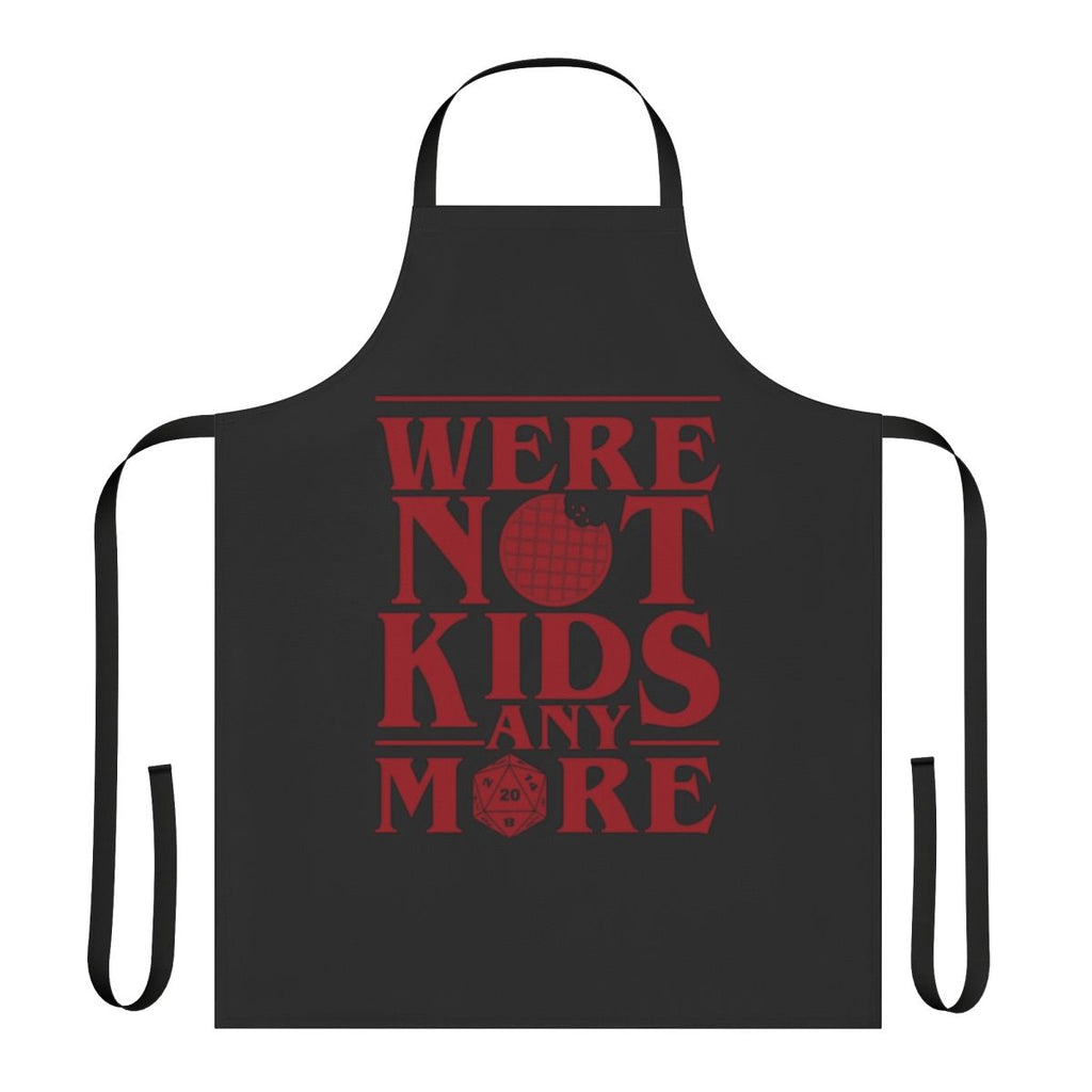 Stranger Things inspired apron with a demogorgon design from the Upside Down