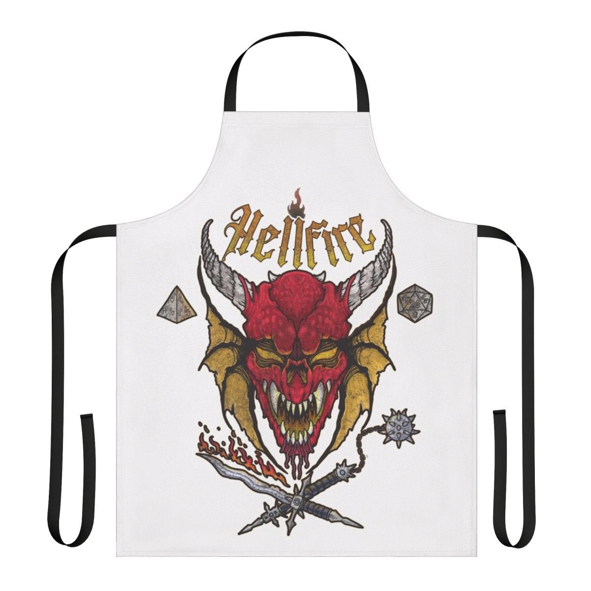 Stranger Things inspired kitchen apron featuring an Upside Down design