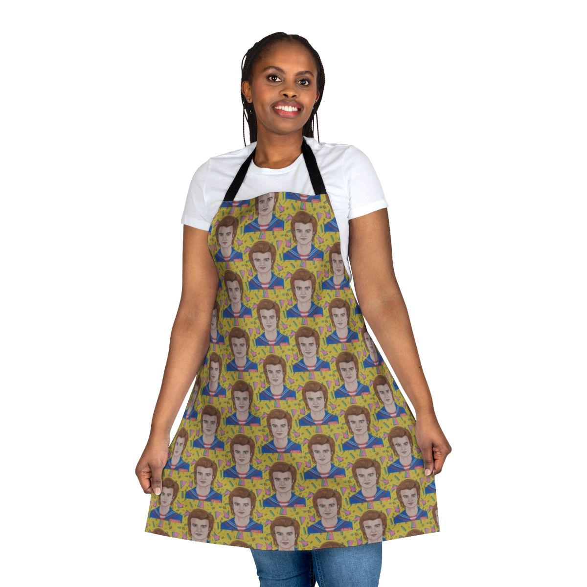 Stranger Things themed apron with "Pretty Damn Good Babysitter" text