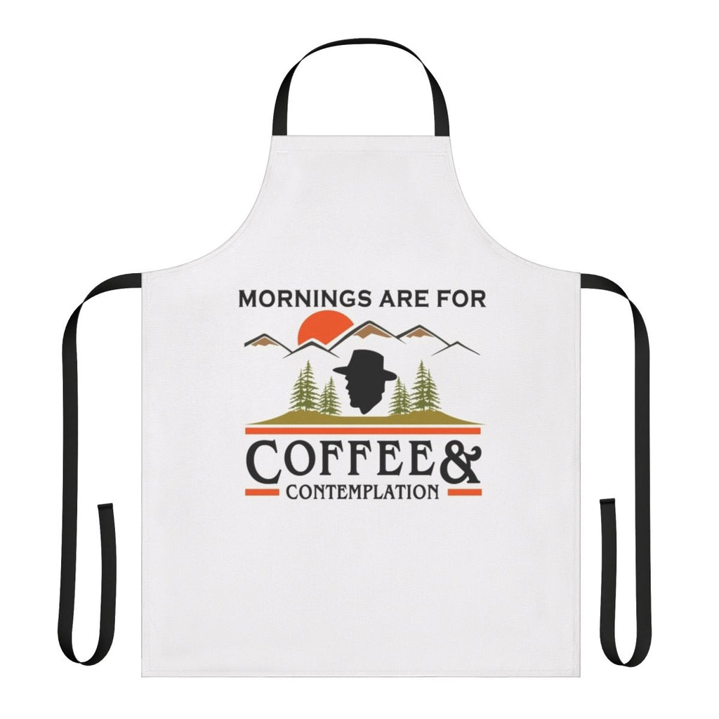 Stranger Things inspired coffee and contemplation apron with iconic characters and quotes