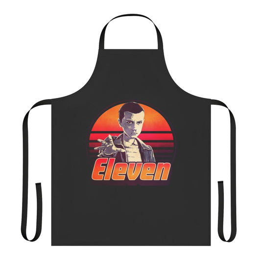 Stranger Things inspired Eleven apron with retro and vintage design