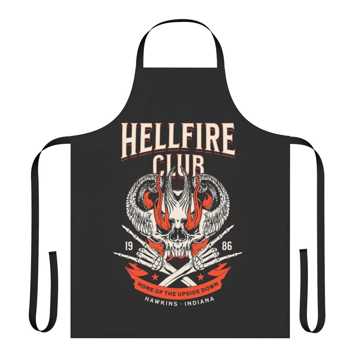 Hellfire Club apron with Stranger Things elements