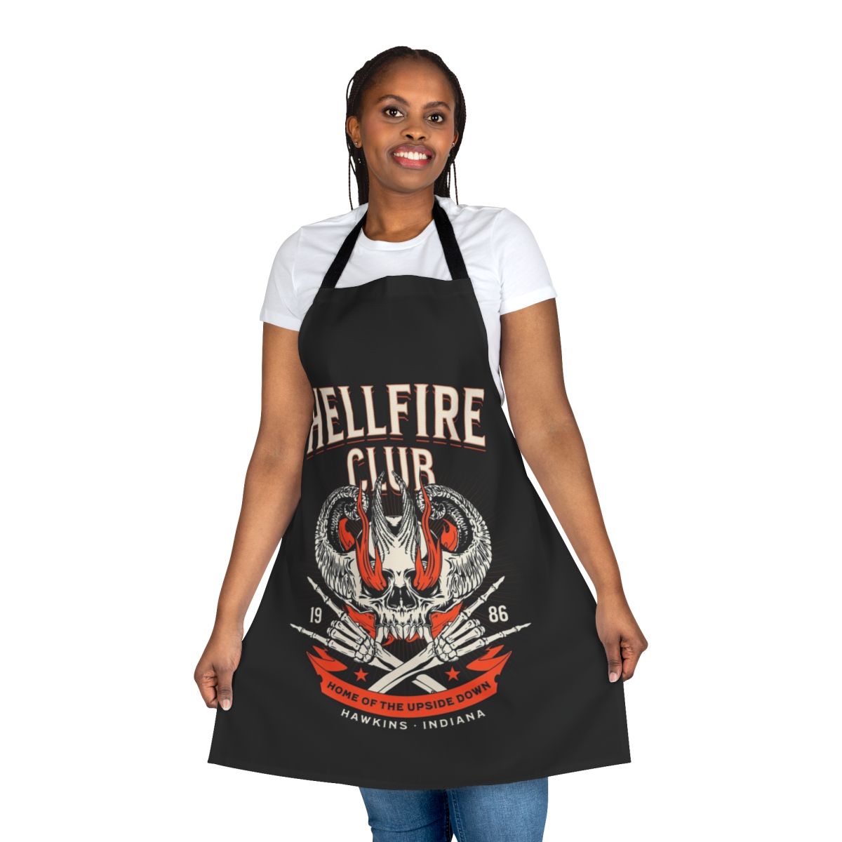 Hellfire Club apron with Stranger Things elements