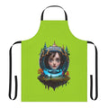 Stranger Things Inspired Joyce Byers Apron with Forest and Upside Down Elements